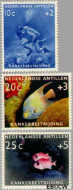 Ned. Antillen NA -315#317 ** Kankerbestrijding Postfris