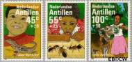 Ned. Antillen NA -750#752 ** Kind en dieren Postfris