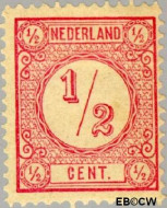 Nederland NL 0030 1876 Drukwerkzegels- cijfer Gebruikt ½