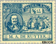 Nederland NL 0087 1907 Ruyter, M.A. De Postfris ½