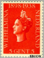 Nederland NL 0311 1938 Koningin Wilhelmina- Regeringsjubileum Gebruikt 5