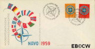 Nederland NL 0E37 1959 N.A.V.O. FDC zonder adres