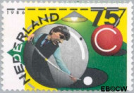 Nederland NL 1359 1986 Kon. Nederlandse Biljartbond Gebruikt 75 - Img 2