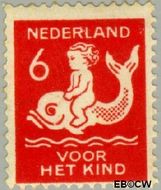 Nederland NL 227 1929 Kind op dolfijn Gebruikt 6+4