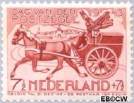 Nederland NL 422 1943 Dag van de Postzegel Gebruikt 7½+7½