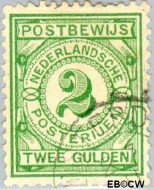 Nederland NL PW3 1884 Gebruik op postbewijsformulieren Gebruikt 200 - Img 2
