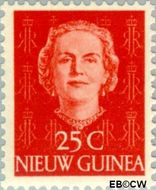 Nieuw-Guinea NG 12 1950 Type 'En Face' Gebruikt 25
