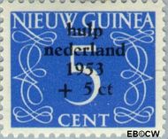 Nieuw-Guinea NG 22 1954 Watersnood Gebruikt 5+5