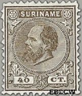 Suriname SU 12 1880 Eerste emissie Gebruikt 40