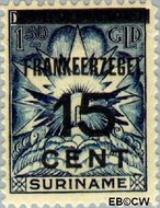 Suriname SU 133 1927 Opruimingsuitgifte Gebruikt 15 op 150