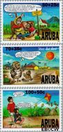 Aruba AR 185#187 1996 Kind en dier Postfris