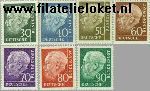 Bundesrepublik BRD 259#265  1957 Heuss, Theodor  Postfris