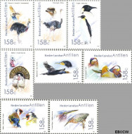 Ned. Antillen NA 1869#1876 ** Vogels Postfris