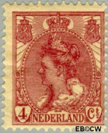 Nederland NL 0058 1921 Koningin Wilhelmina- 'Bontkraag' Postfris 4