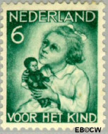 Nederland NL 0272 1934 Kind met pop Gebruikt 6+4