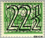 Nederland NL 0363 1940 Cijfer type 'Guilloche' of ' tralie' Gebruikt 22½