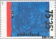 Nederland NL 1417 1988 Kindertekeningen Gebruikt 75+35 - Img 1