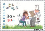 Nederland NL 1853 1999 Schmidt, Annie M.G. Gebruikt 80+40 - Img 2
