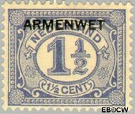 Nederland NL D2 1913 Armenwet Gebruikt 1½ - Img 1