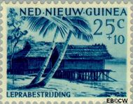 Nieuw-Guinea NG 43 1957 Leprabestrijding Gebruikt 25+10