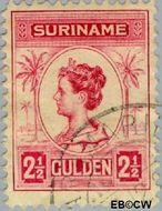 Suriname SU 103 1913 Palmtype Gebruikt 250