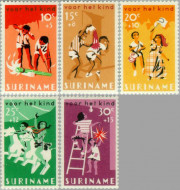 Suriname SU 462#466 1966 Feesten Postfris