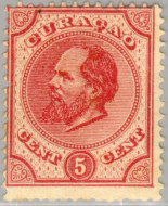 Curaçao CU --3 1873 Eerste emissie 5 Ongebruikt