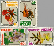 Ned. Antillen NA -580#583 ** Bloemen Postfris