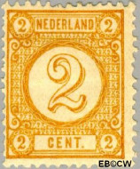 Nederland NL 0032 1876 Drukwerkzegels- cijfer Gebruikt 2