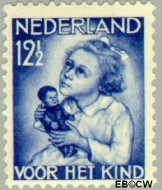 Nederland NL 0273 1934 Kind met pop Gebruikt 12½+3½