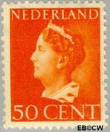 Nederland NL 0344 1946 Wilhelmina- Type 'Konijnenburg' Gebruikt 50