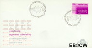 Nederland NL 0E110 1971 Volkstelling FDC zonder adres