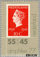 Nederland NL 1140 1977 Postzegeltentoonstelling Amphilex '77 Gebruikt 55+45 - Img 2
