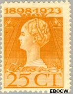 Nederland NL 126 1923 Koningin Wilhelmina- Regeringsjubileum Gebruikt 25