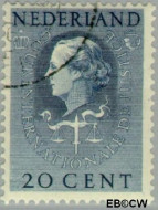 Nederland NL D37 1951 Cour Internationale de Justice Gebruikt 20 - Img 2