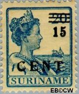Suriname SU 114 1925 Hulpuitgifte Gebruikt 15 op 20
