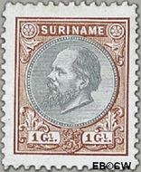 Suriname SU 14 1888 Eerste emissie Gebruikt 100
