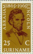 Suriname SU 424# 1965 Lincoln, Abraham Postfris