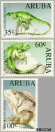 Aruba AR 128#130 1993 Bedreigde dieren Postfris