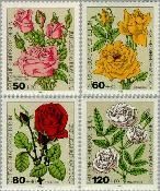 Berlin ber 680#683  1982 Rozen  Postfris