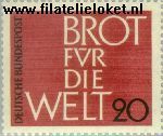 Bundesrepublik BRD 389#  1962 Brot für die Welt  Postfris