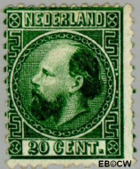Nederland NL 0010 1867 Koning Willem III- 3e emissie Gebruikt 20