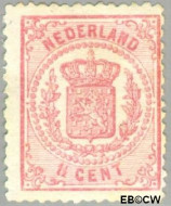 Nederland NL 0016 1869 Rijkswapen Ongebruikt 1½
