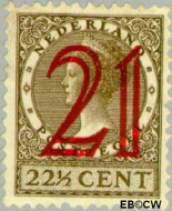 Nederland NL 0224 1929 Koningin Wilhelmina- Type Veth, hulpuitgifte Gebruikt 21#22½