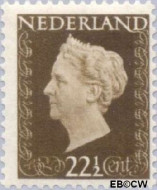 Nederland NL 0482 1947 Koningin Wilhelmina- Type 'Hartz' Gebruikt 22½