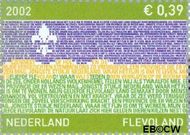 Nederland NL 2076 2002 Provincie- zegel Flevoland Gebruikt 39 - Img 1