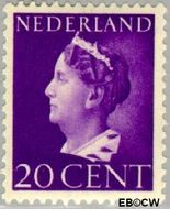 Nederland NL 339 1940 Wilhelmina- Type 'Konijnenburg' Gebruikt 20