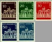 Berlin ber 286#290  1966 Brandenburger Tor  Postfris