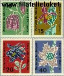 Bundesrepublik BRD 392#395  1963 Postzegeltentoonstelling Flora en filatelie  Postfris