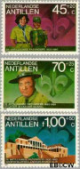Ned. Antillen NA -691#693 ** Padvindersbeweging Antillen Postfris